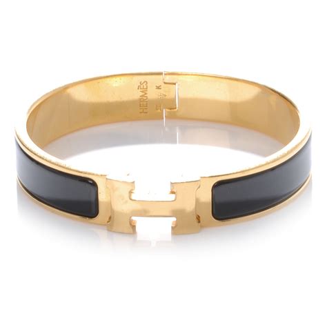 hermes all black h bracelet|hermes enamel bracelet sizes.